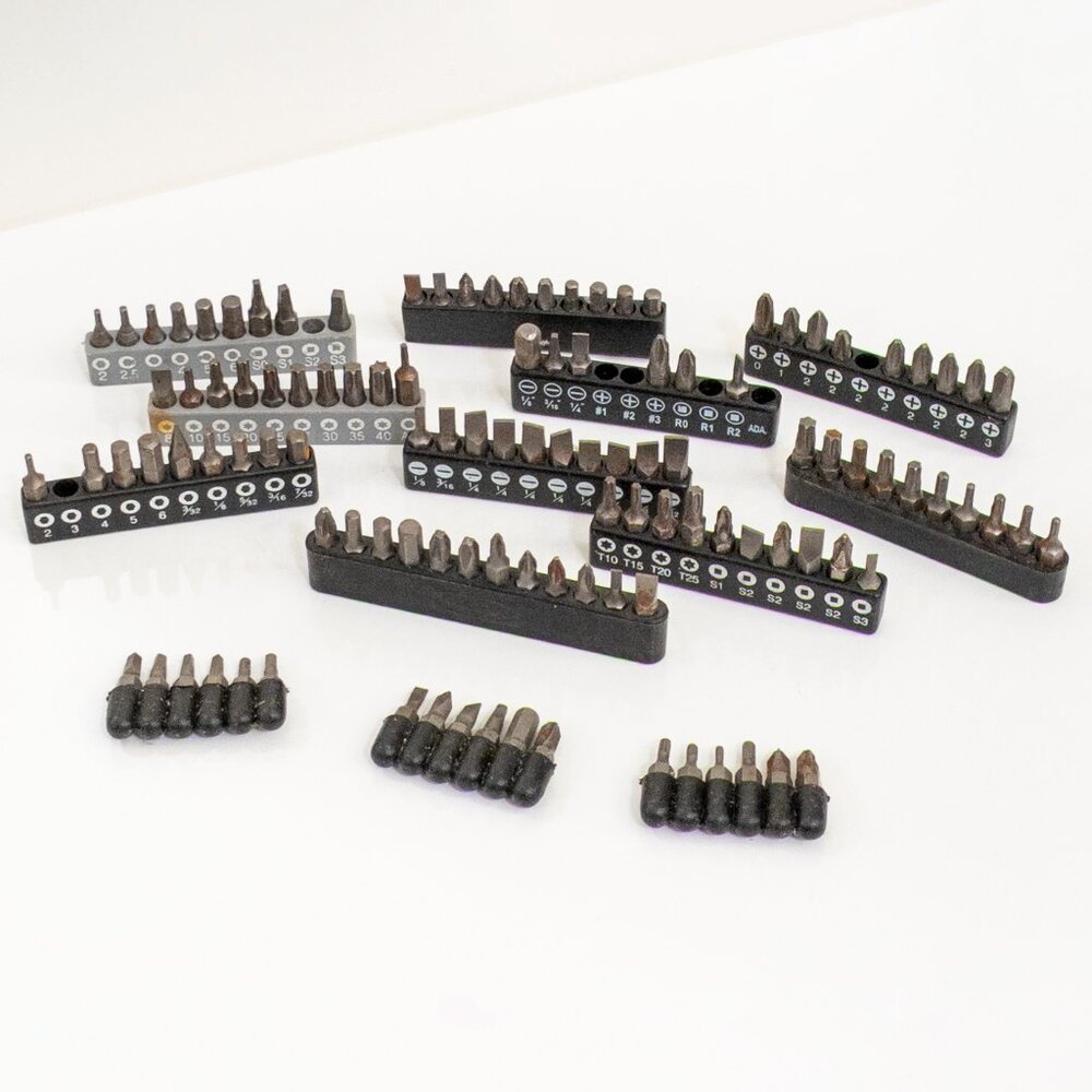 Bulk Lot Screwdriver Bits Sets Slotted Torx Robertson Phillips Ikea 100+ Piece